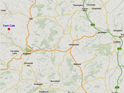 Map to Self-Catering Accommodation near Ludlow
